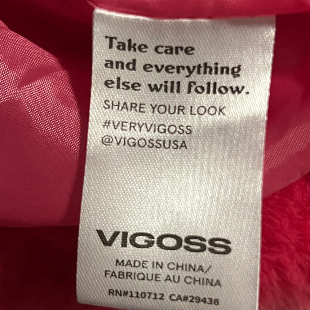 Vigoss Hot Pink Faux Fur Teddy Jacket- Size M- NWOT - Picture 7 of 8